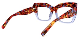 Charmaine Cat Eye Light-Purple Glasses4