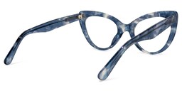 Stjules Cateye Blue Glasses4
