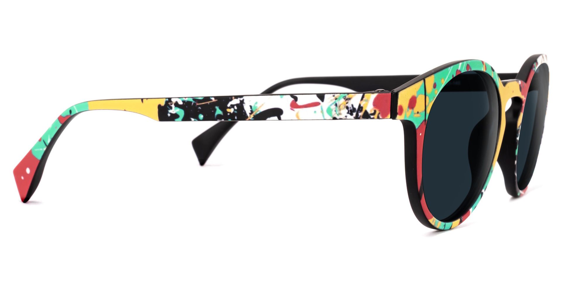 Street-Artist Round Colorful Sunglasses | Zeelool Glasses2
