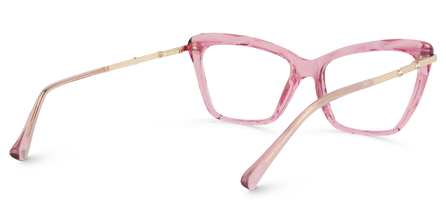 Juliet Cateye Pink Glasses | Zeelool Glasses4