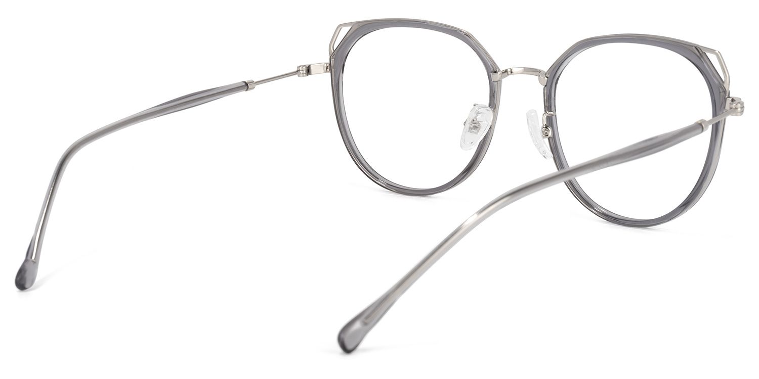 Ofelia Cateye Gray Glasses | Zeelool Glasses4
