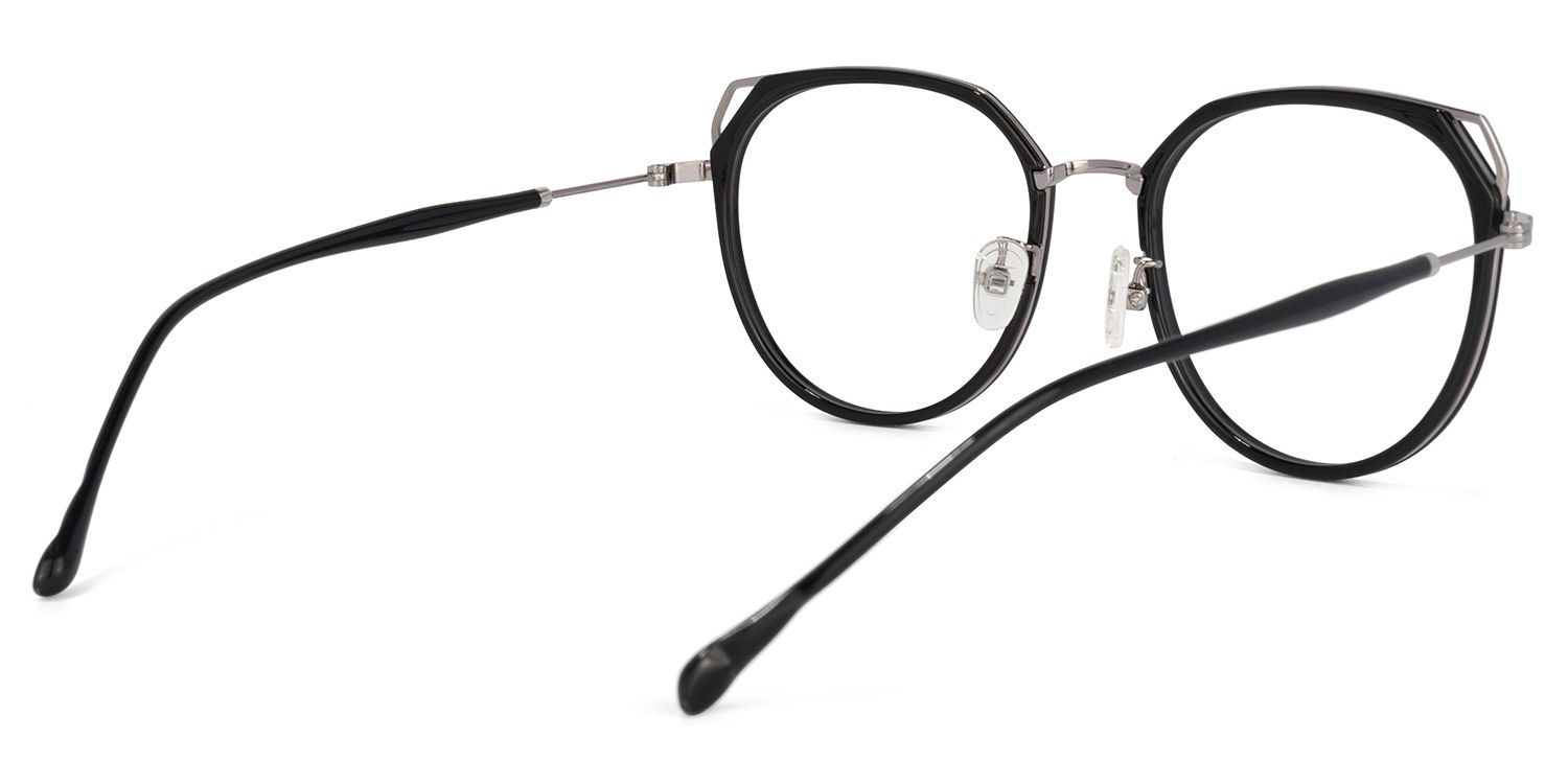 Ofelia Cateye Black Glasses | Zeelool Glasses4