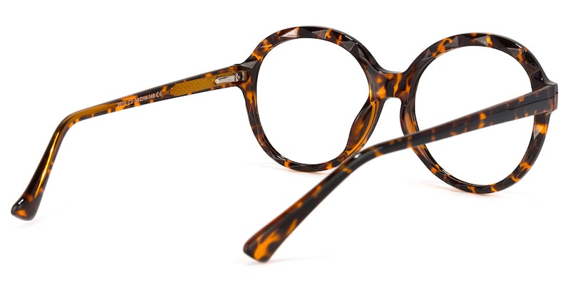 Lila Round Tortoise Glasses | Zeelool Glasses4