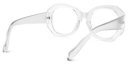 Desire Geometric Clear Glasses4