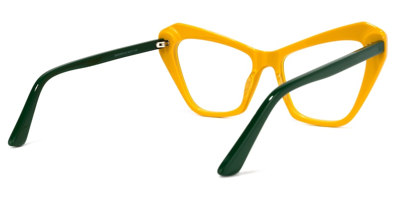 Benita Cateye Yellow Glasses | Zeelool Glasses4