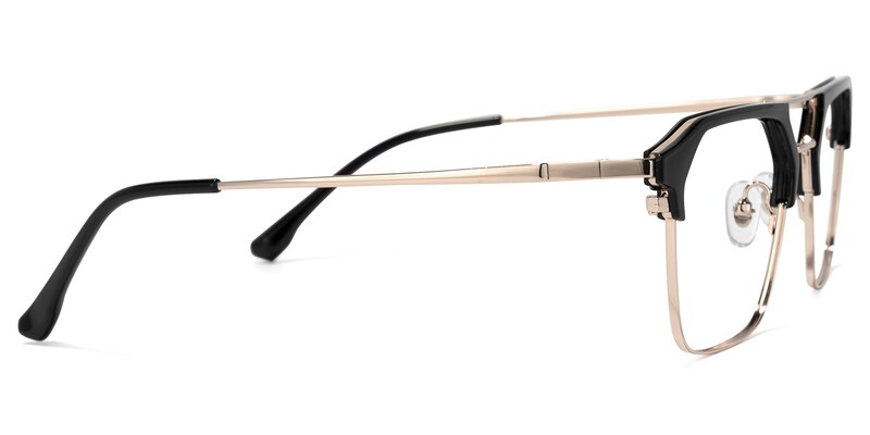 Mestey Sqaure Black Glasses | Zeelool Glasses2