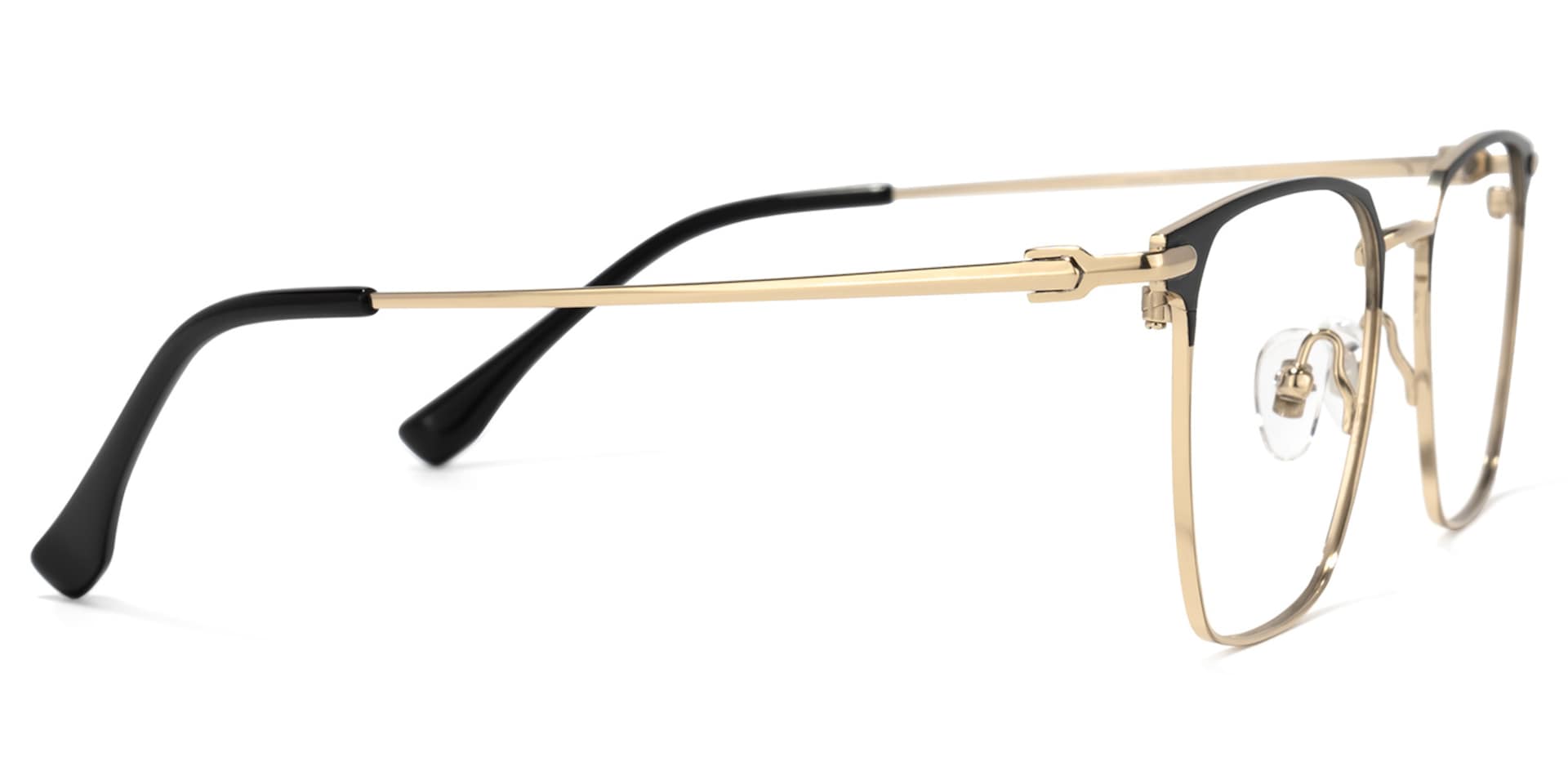 Campos Square Gold Glasses | Zeelool Glasses2
