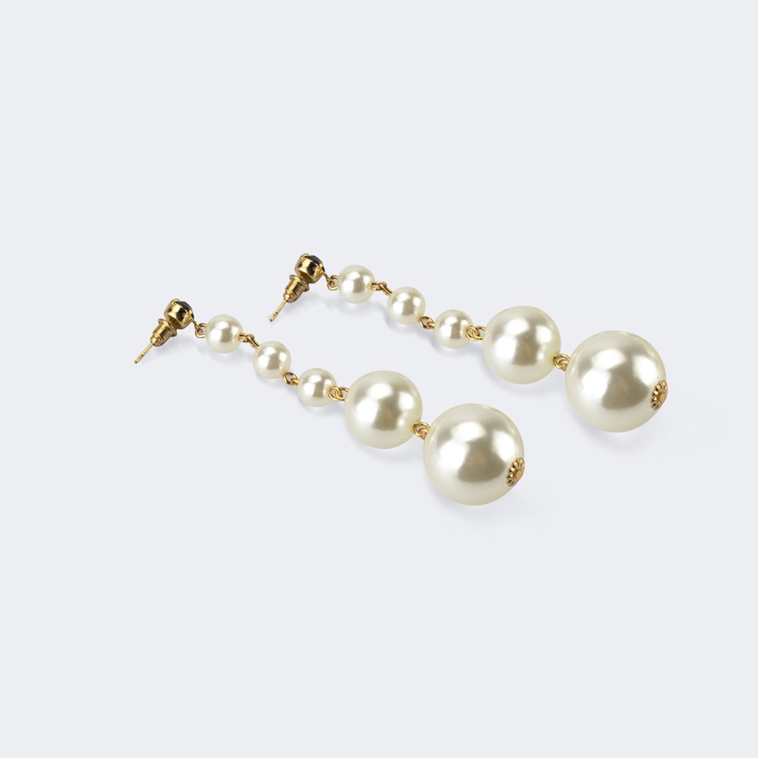 Vintage Elegant White Pearl Earrings  | Zeelool Glasses1