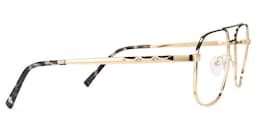 Becci Geometric Black-Gold Glasses2