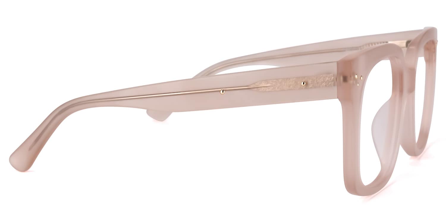 Paisley Square Pink Glasses | Zeelool Glasses2