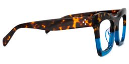 Benitez Square Blue Glasses2