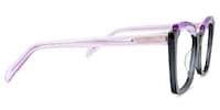 Benesa Browline Gray Glasses2