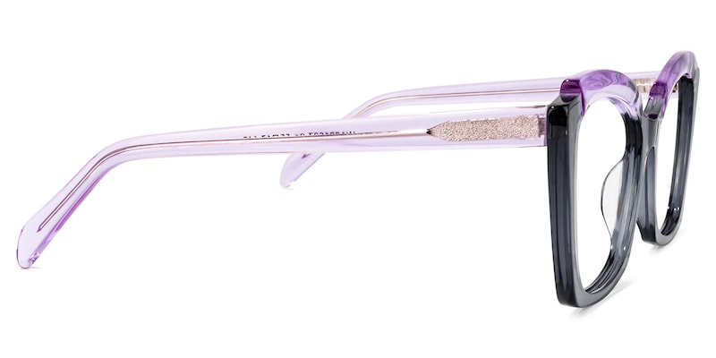 Benesa Browline Gray Glasses | Zeelool Glasses2