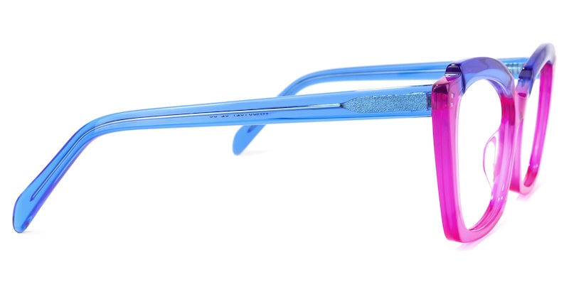 Benesa Browline Purple Glasses | Zeelool Glasses2