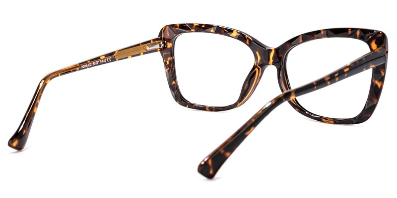 Edna Cateye Yellow-Tortoise Glasses | Zeelool Glasses4