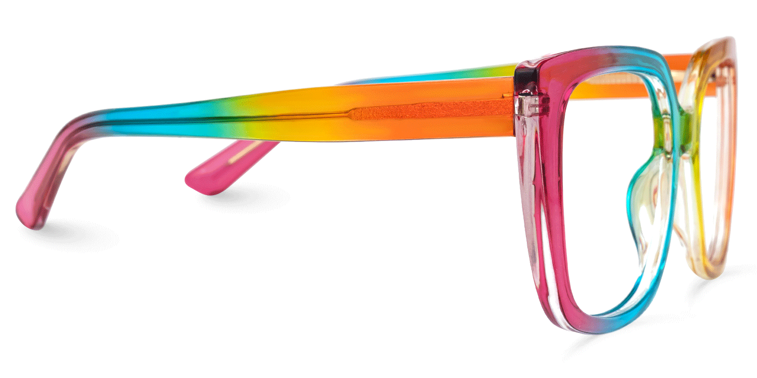 Carrero Square Multicolor Glasses | Zeelool Glasses2