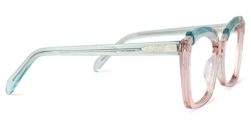 Benesa Browline Champagne Glasses | Zeelool Glasses2