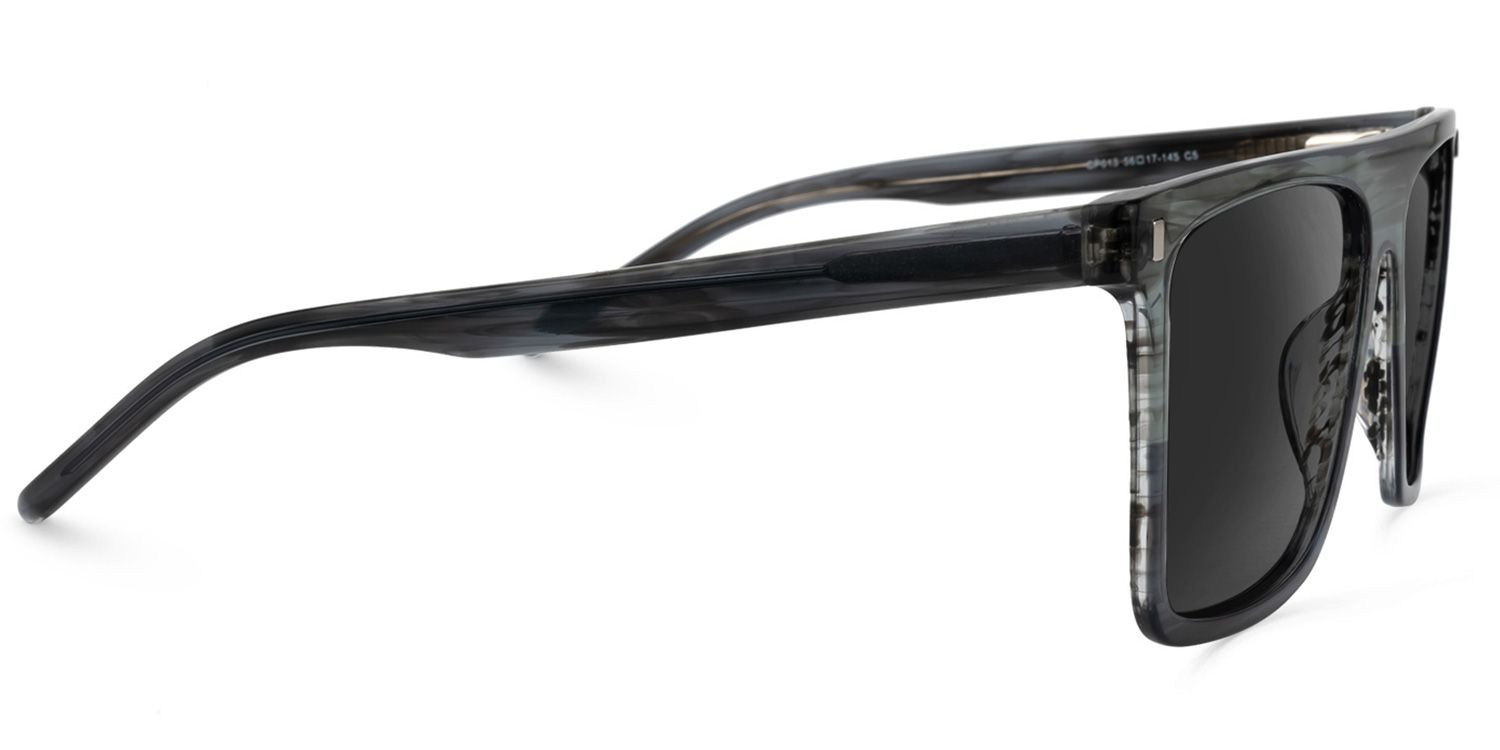 Kenya Square Gray Sunglasses | Zeelool Glasses2