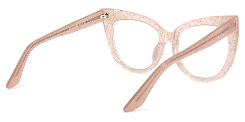 Trenton Cateye Pink Glasses | Zeelool Glasses2