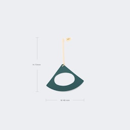 Stylish Fan-Shaped Green Earrings3