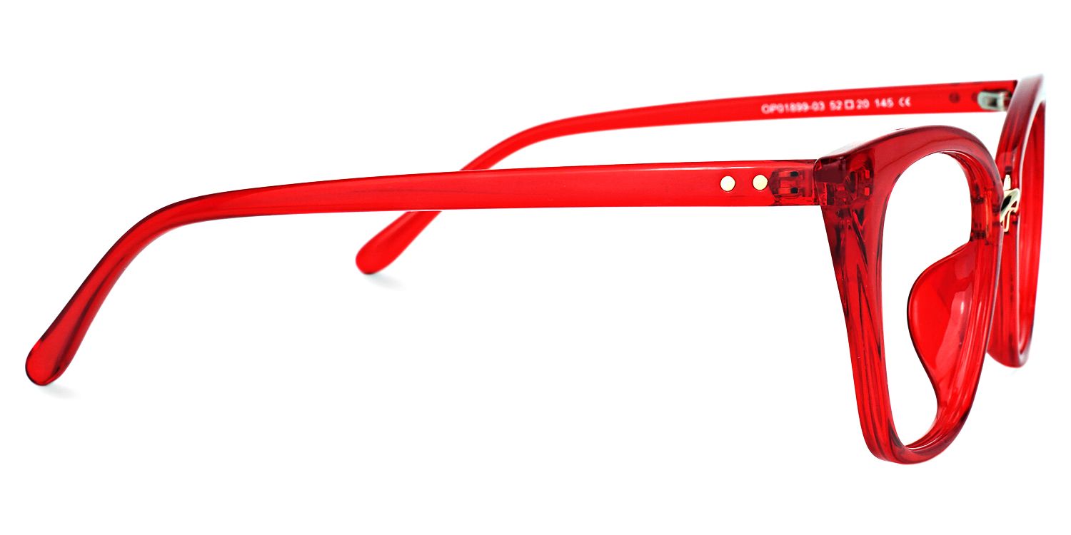 Chandrikar Cat Eye Red Glasses and Thin Frames Eyeglasses2
