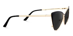 Ellen Cateye Black Sunglasses2