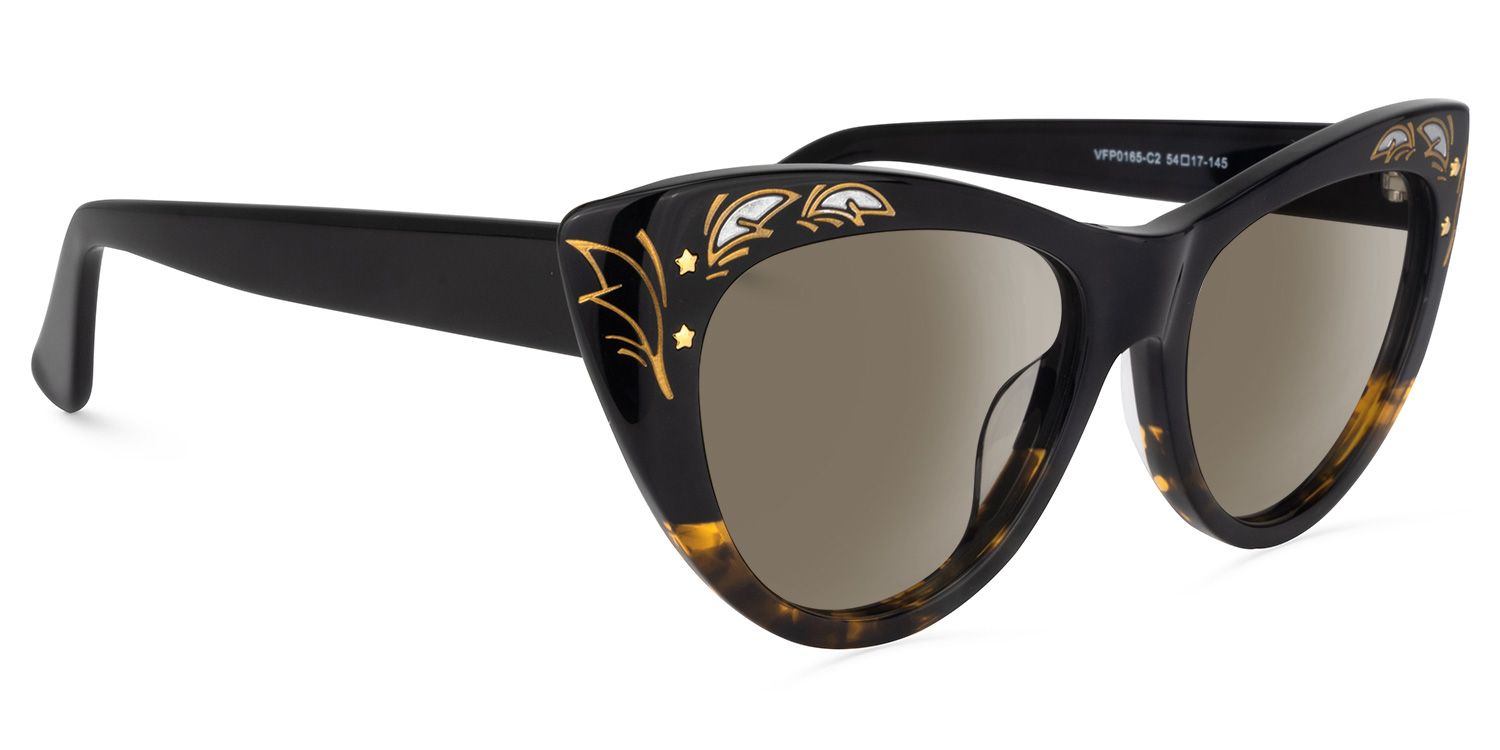 Cateye Tortoise-Gold Glasses2