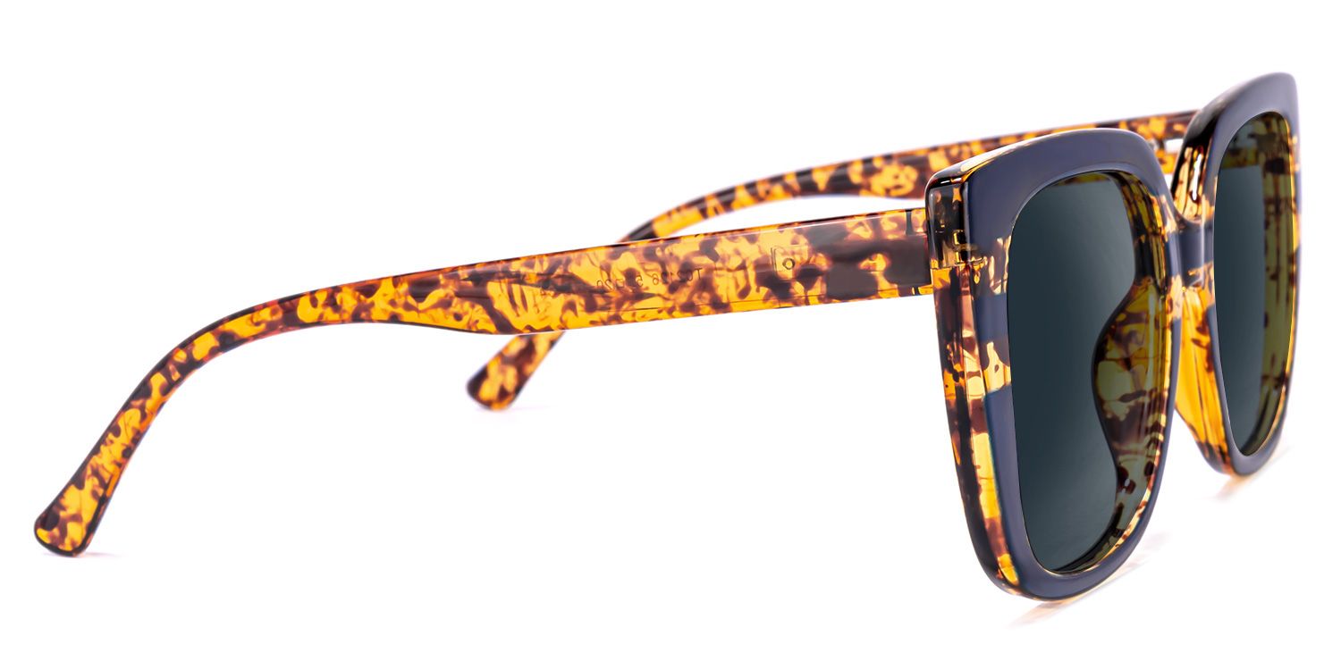 Brenda Square Dark-Blue Sunglasses | Zeelool Glasses2