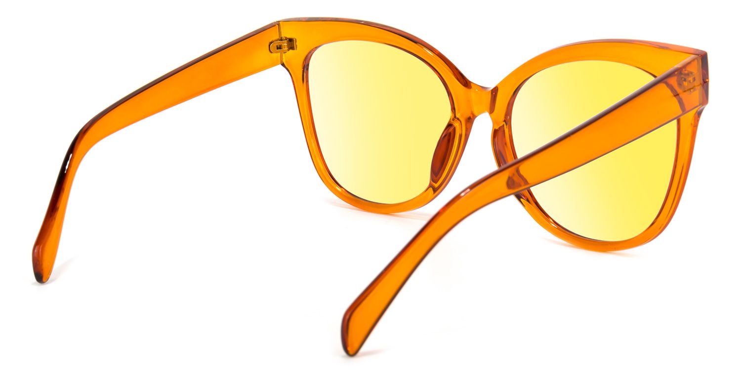 Mario Cat Eye Earthy-Yellow Prescription Sunglasses | ZEELOOL