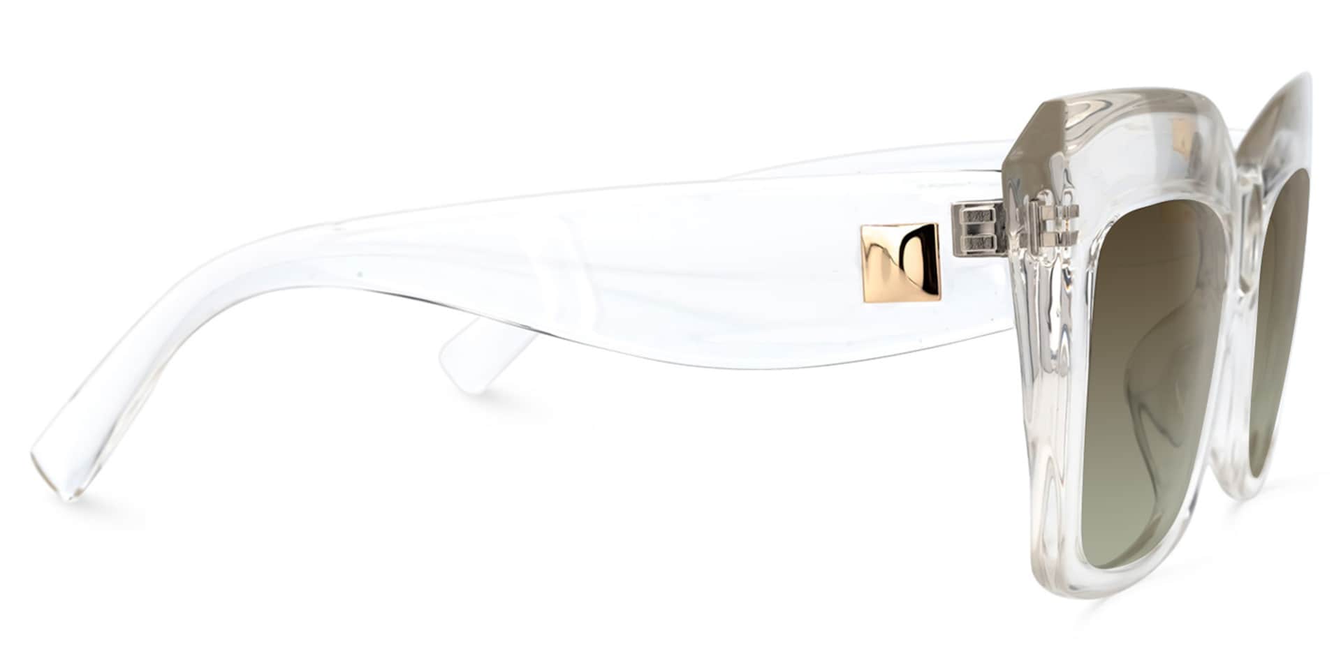 Alberta Cat Eye Clear Sunglasses | Zeelool Glasses2