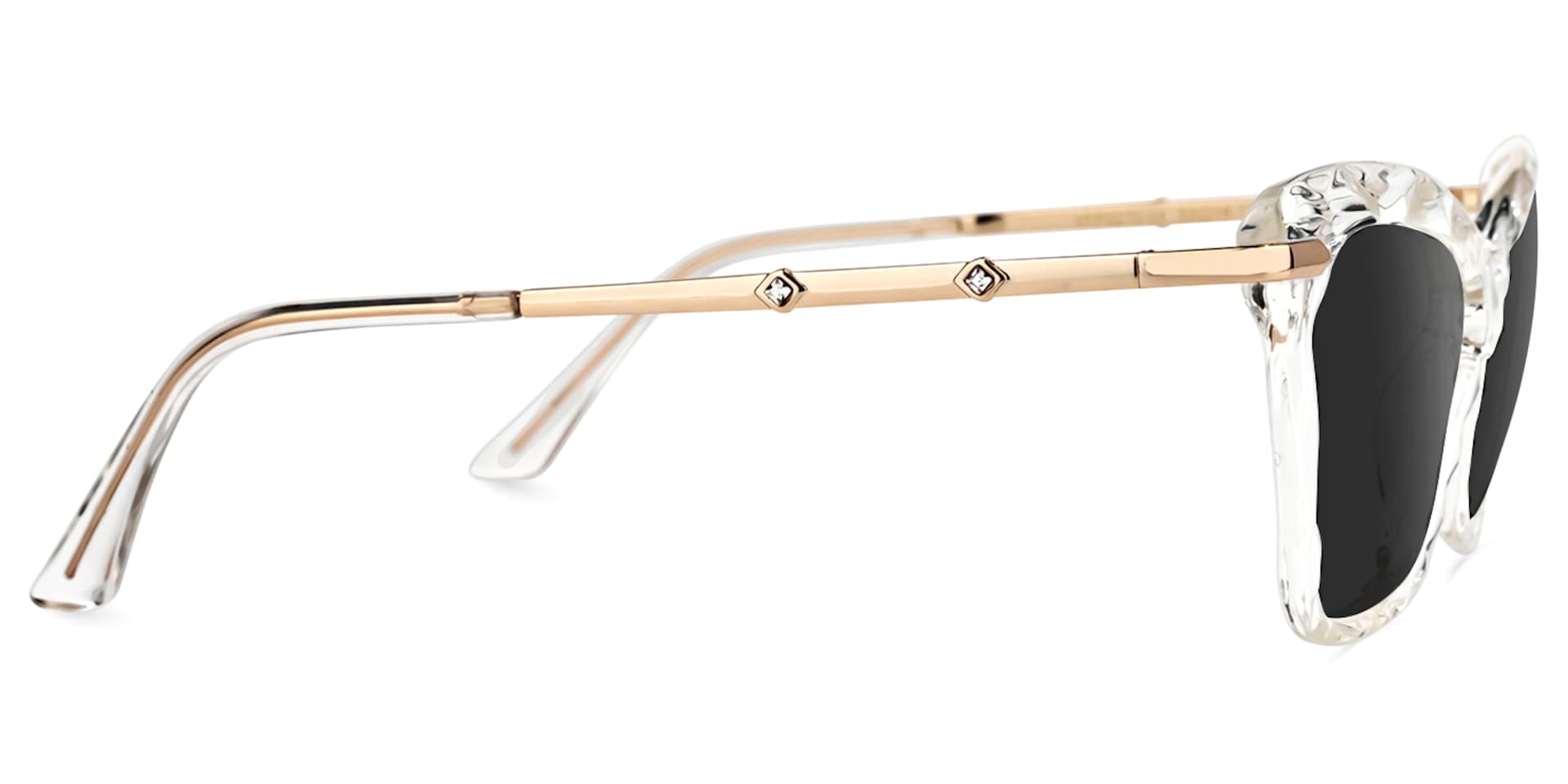 Juliet Cateye Crystal Sunglasses with Translucent Frames2
