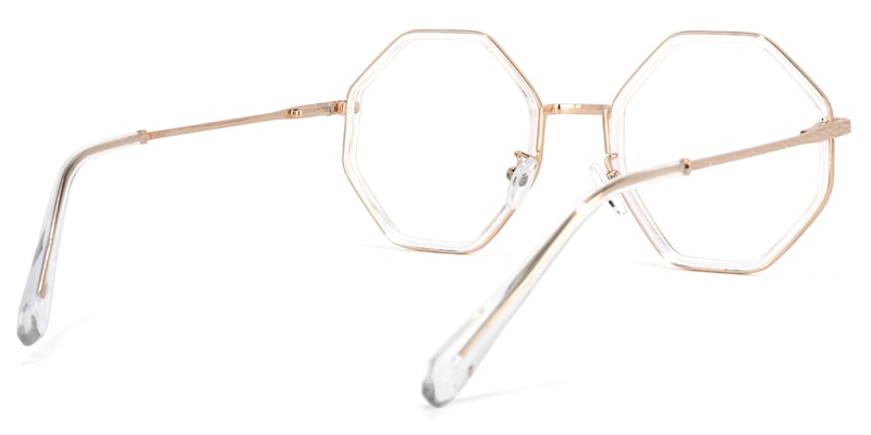 Nathaniel Geometric Crystal Glasses | Zeelool Glasses4