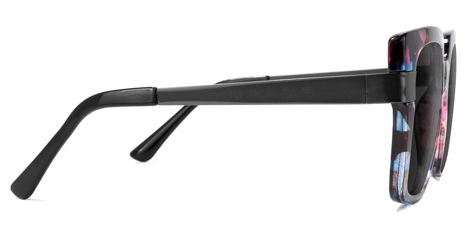 Reeves Square Floral Sunglasses | Zeelool Glasses1