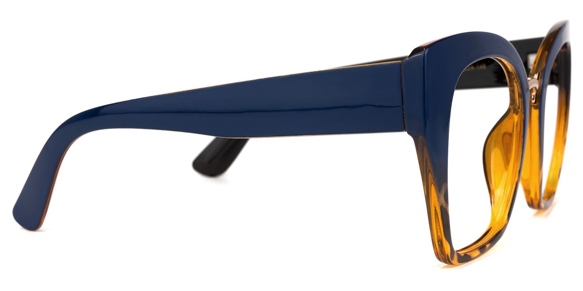 Denis Cat Eye Blue-Tortoise Glasses | Zeelool Glasses2