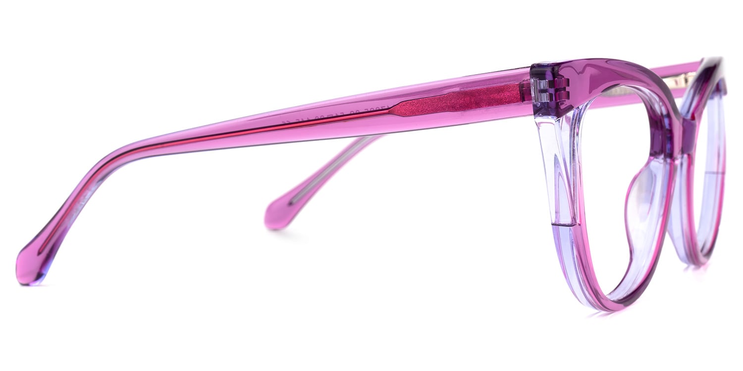Jeanetta Cateye Purple Glasses | Zeelool Glasses