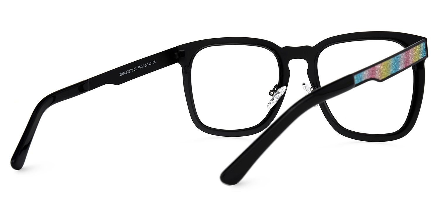 Joanne Rectangle Rainbow Glasses | Zeelool Glasses3