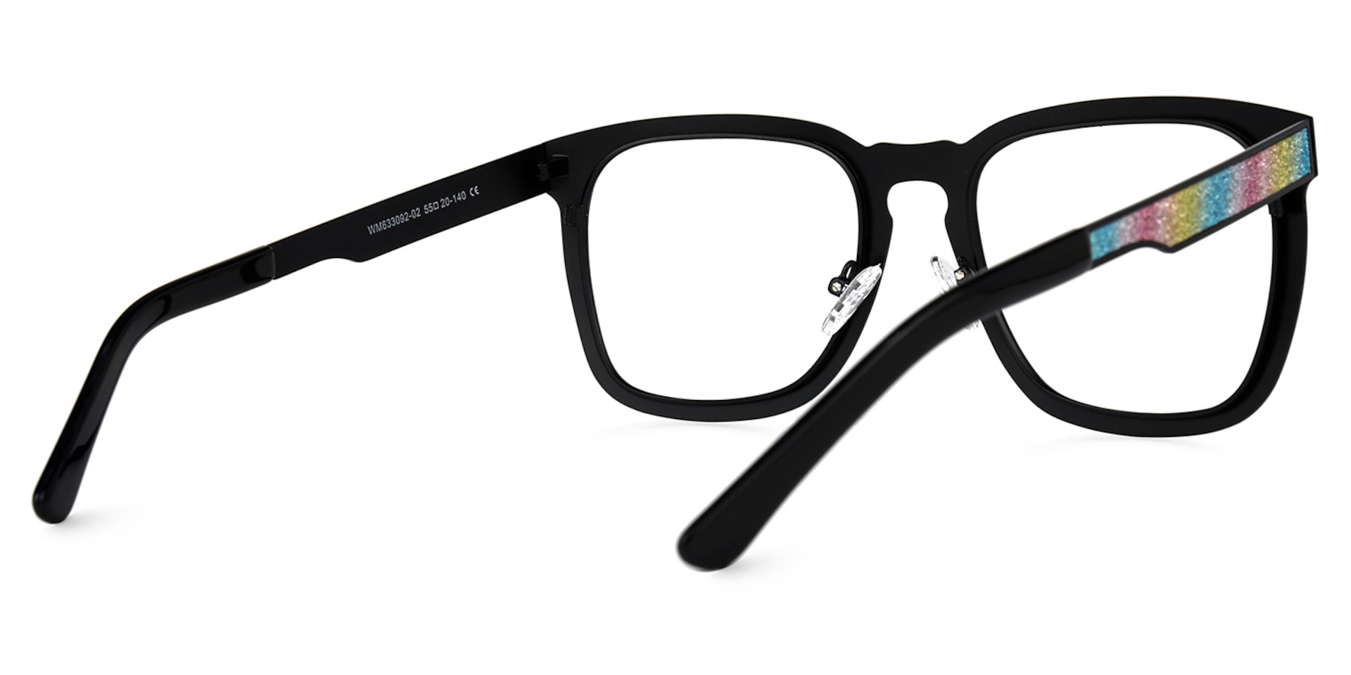 Joanne Rectangle Rainbow Glasses | Zeelool Glasses3