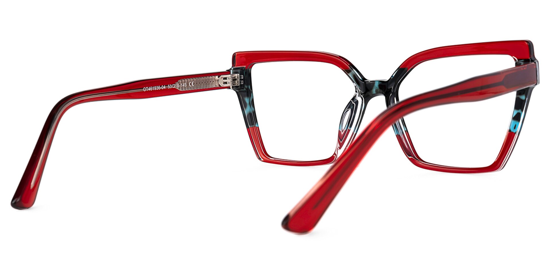 Lonnie Butterfly Red Glasses | Zeelool Glasses3