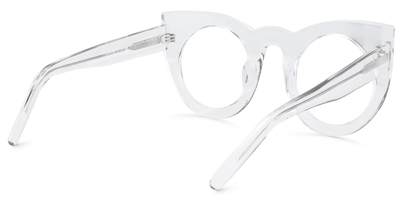 Ophelia Cateye Crystal Glasses | Zeelool Glasses4