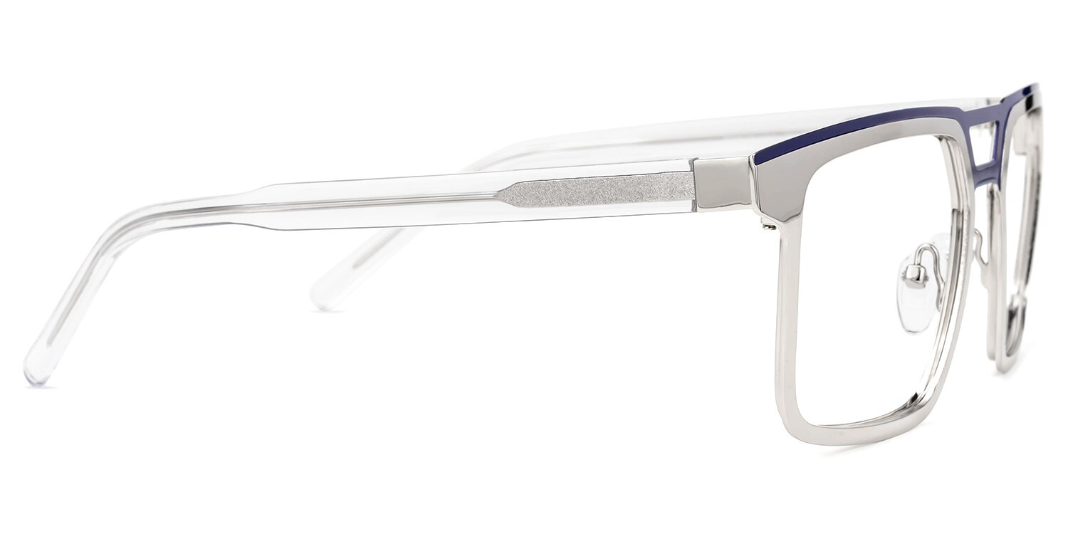 Wirtz Geometric Silver Glasses | Zeelool Glasses