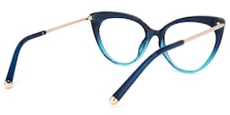 Alivia Cat Eye Blue Glasses4