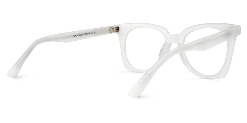 Narvaez Square White Glasses | Zeelool Glasses3