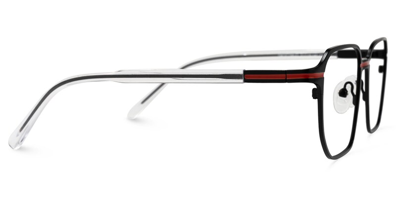 Triyonna Square Black Glasses | Zeelool Glasses2