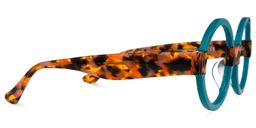 Lindsey Round Blue Glasses2