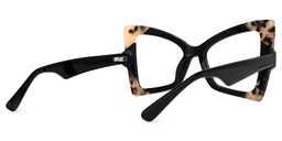 Joanie Geometric Black Glasses3