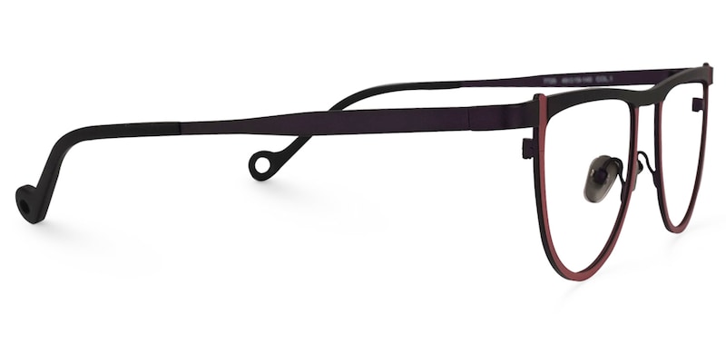 Chidera Geometric Red Glasses | Zeelool Glasses2