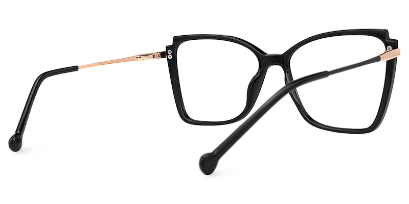 Blount Square Black Glasses | Zeelool Glasses3