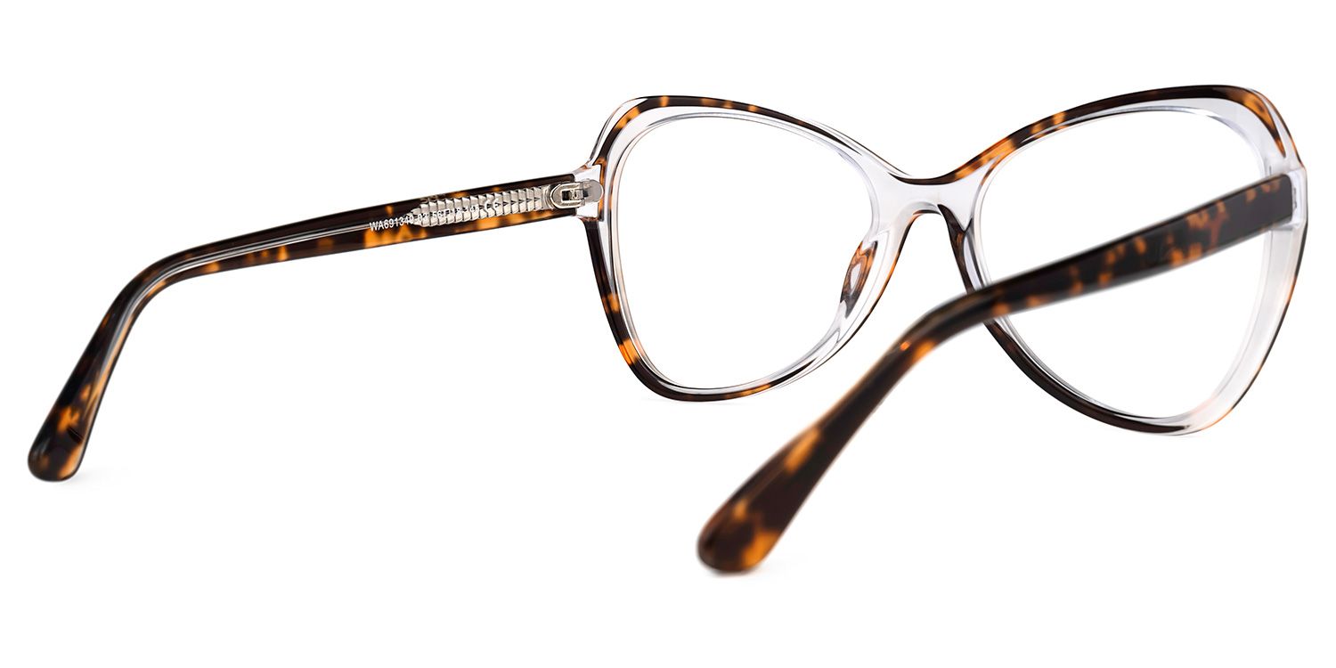 Margarita Geometric Tortoise Glasses | Zeelool Glasses3