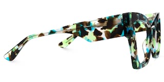 Kayan Cateye Green-Floral Glasses2