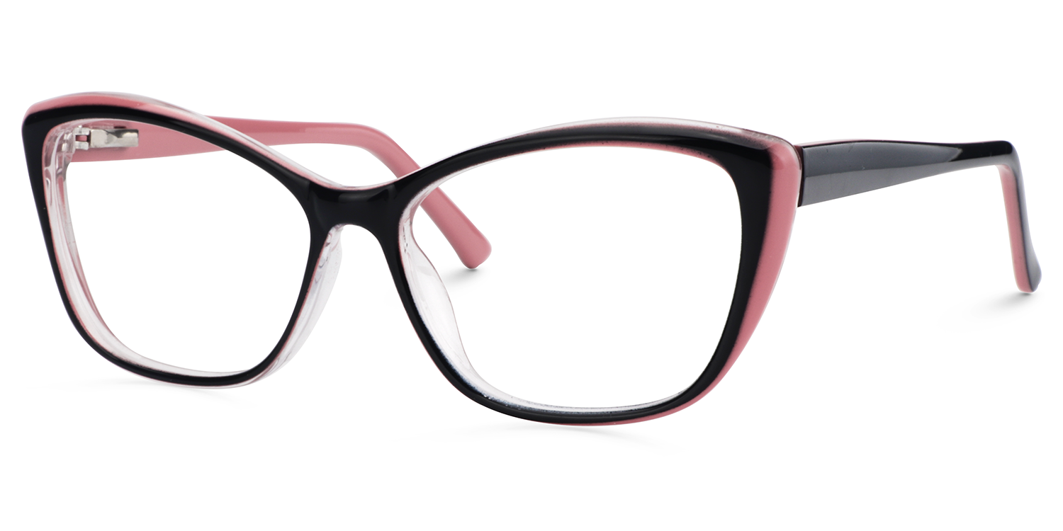 Fidelia Cat Eye Black Glasses | Zeelool Glasses2